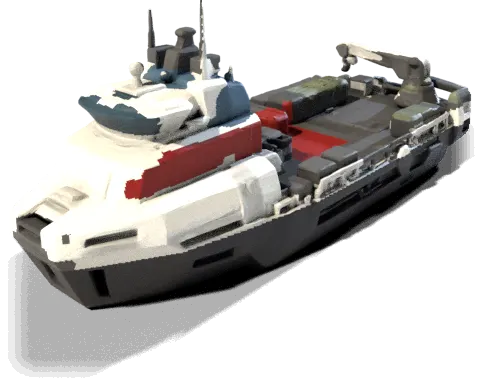 Fleet Support Tender, rendered from its game model