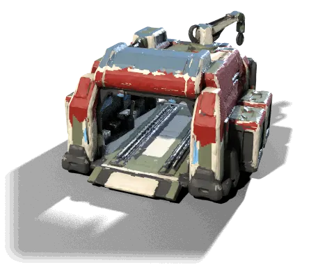Field Service Station, rendered from its game model