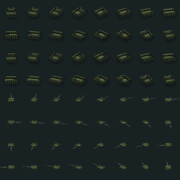 Qilin tank sprite sheet