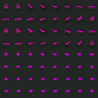 Karrar tank sprite sheet