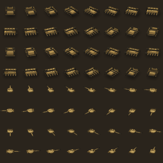 M1A2S tank sprite sheet
