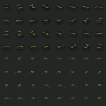 Bozkir tank sprite sheet